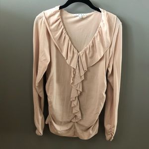 CAbi Ruffle Front Top